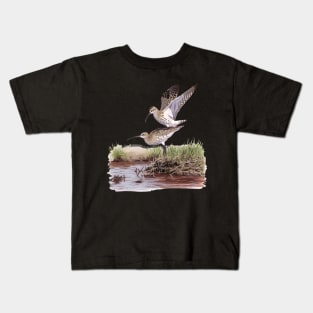 Slender-billed Curlew pair Kids T-Shirt
